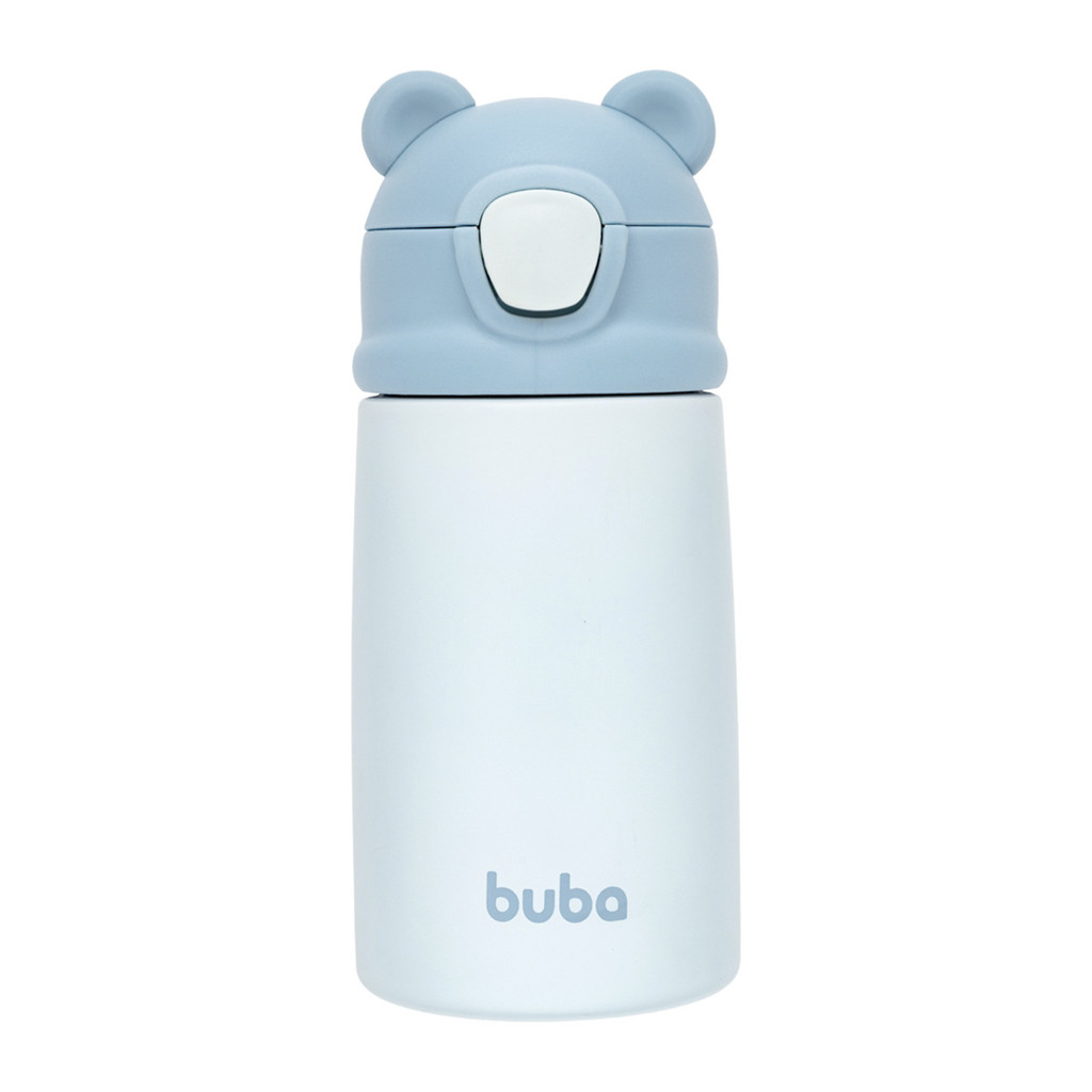 Copo Térmico Parede Dupla Buba Ursinho Azul