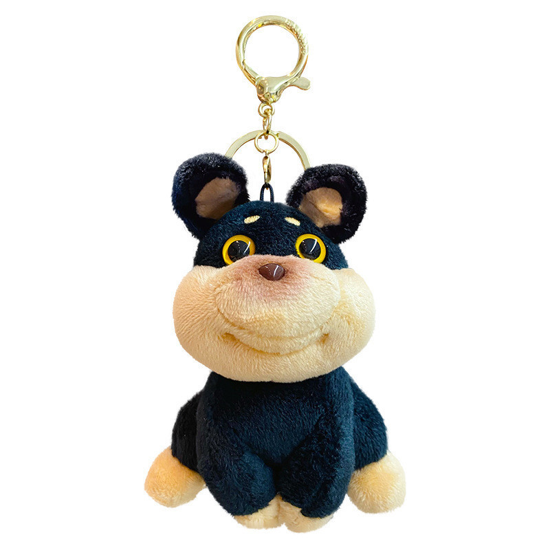 Pronto estoque Original engraçado pelúcia abelha cão chaveiro feminino bonito criativo requintado boneca chaveiro pingen