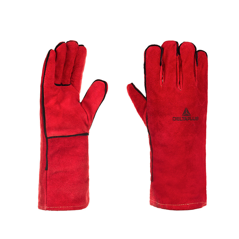 Luva soldador raspa / couro com duplo revestimento 35 cm em Oferta na Shopee