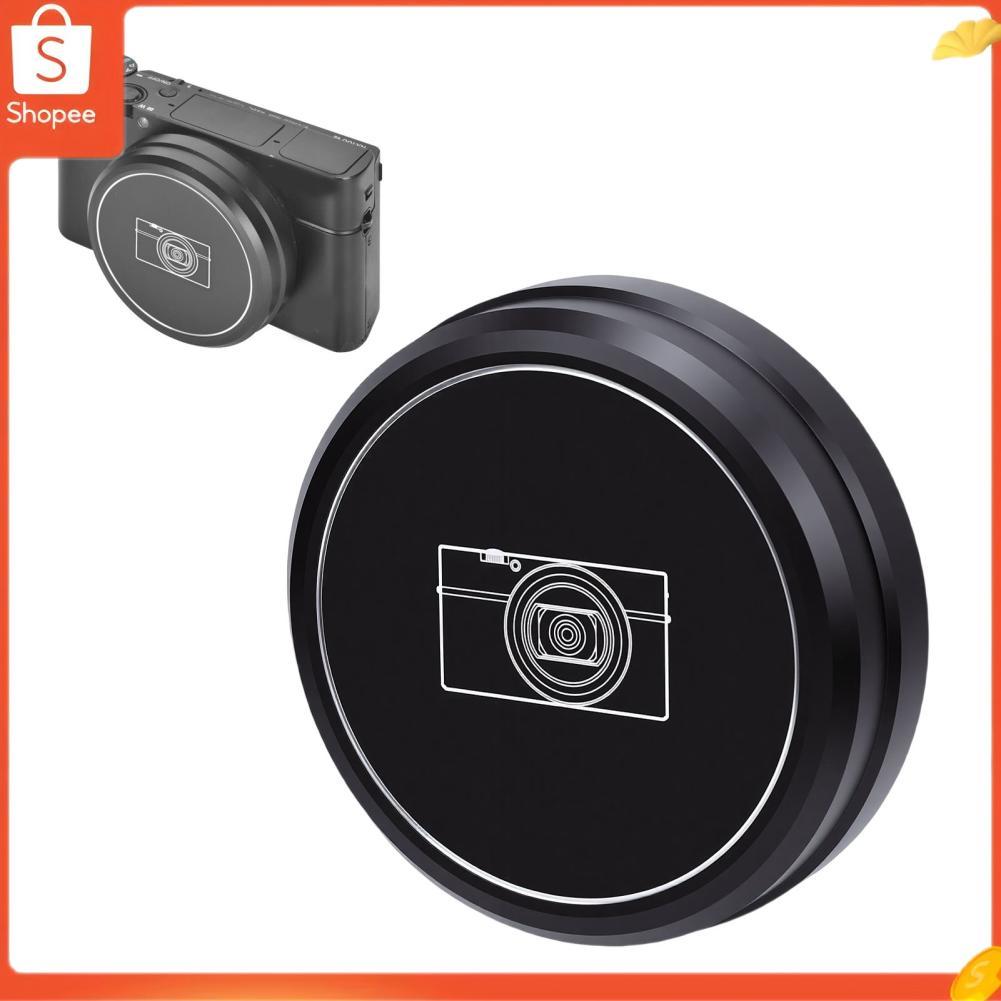 Audiohome01.br Tampa de lente adequada para câmera RX100 M6 M7 Capa preta à prova de poeira anti impressão digital com