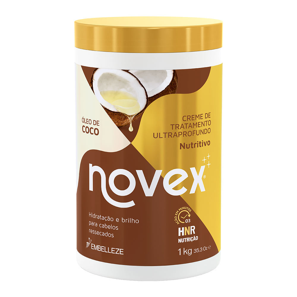 Creme de Tratamento Novex Óleo de Coco Nutritivo 1Kg em Oferta na Shopee