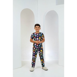 Pijama kids Calça Manga Curta Personagens Pokemon Preto em Oferta na Shopee
