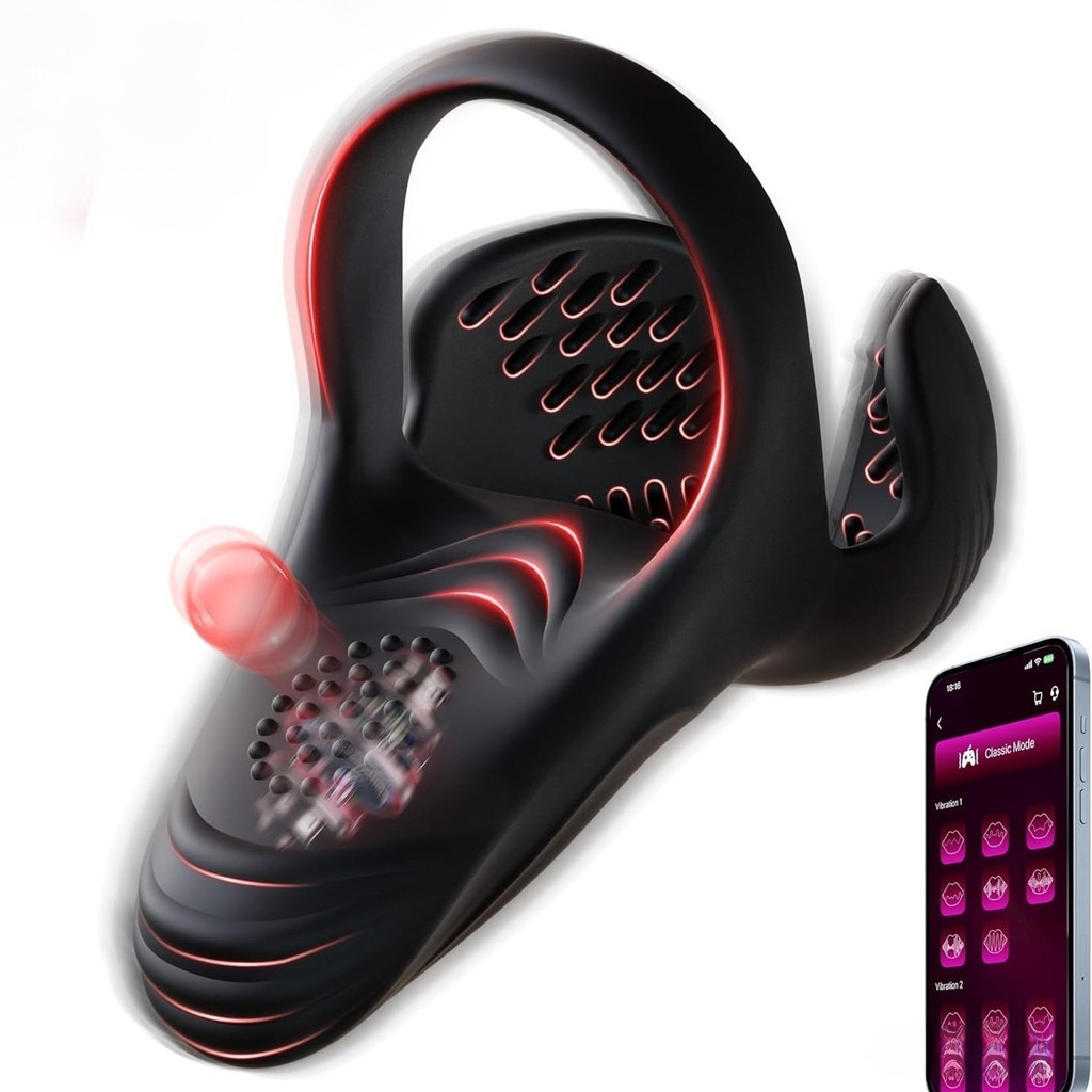 APP Massageador de Próstata Masculino Anel Peniano Vibratório Silicone Controle Remoto Massagem Escroto 10 Modos Casal em Oferta na Shopee