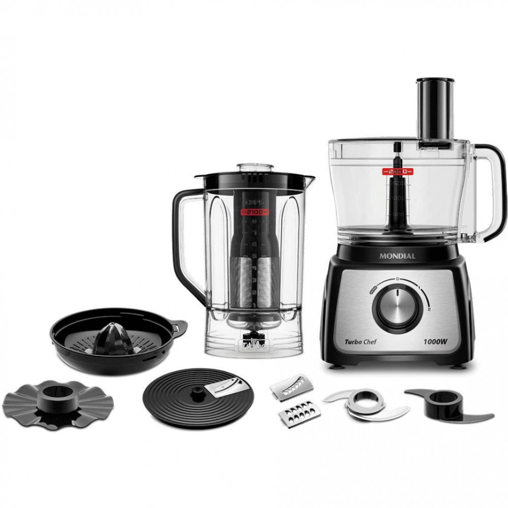 Multiprocessador de Alimentos Turbo Chef 9 em 1 MPN-01-BF Mondial