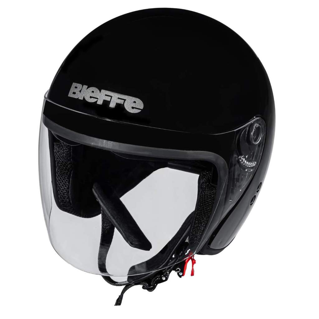 Capacete Aberto Bieffe Allegro Classic Preto Grafite Brilho