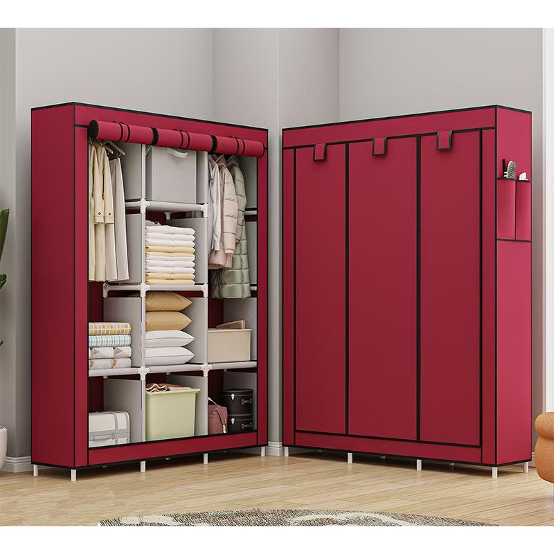 Guarda Roupa Dobrável Organizador De Roupas Portátil com Ziper Armário de Roupa Multifuncional Top Li Original