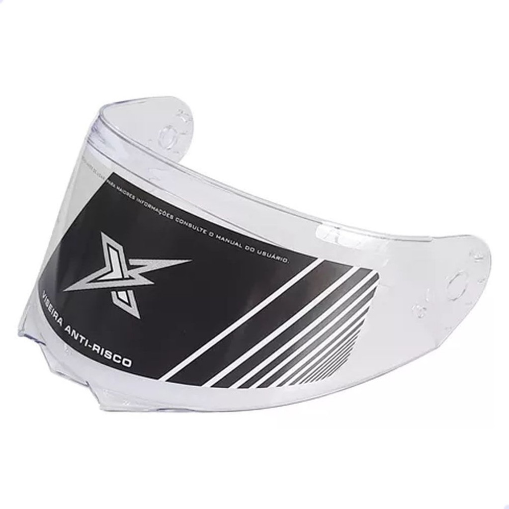 VISEIRA CRISTAL CAPACETE EBF XTROY / X TROY MODULAR ARTICULADO ORIGINAL EBF