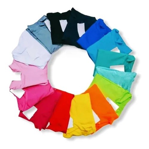 Kit 5 Blusas Camisas Proteção Uv50+ Infantil Cores Lisas - Termica