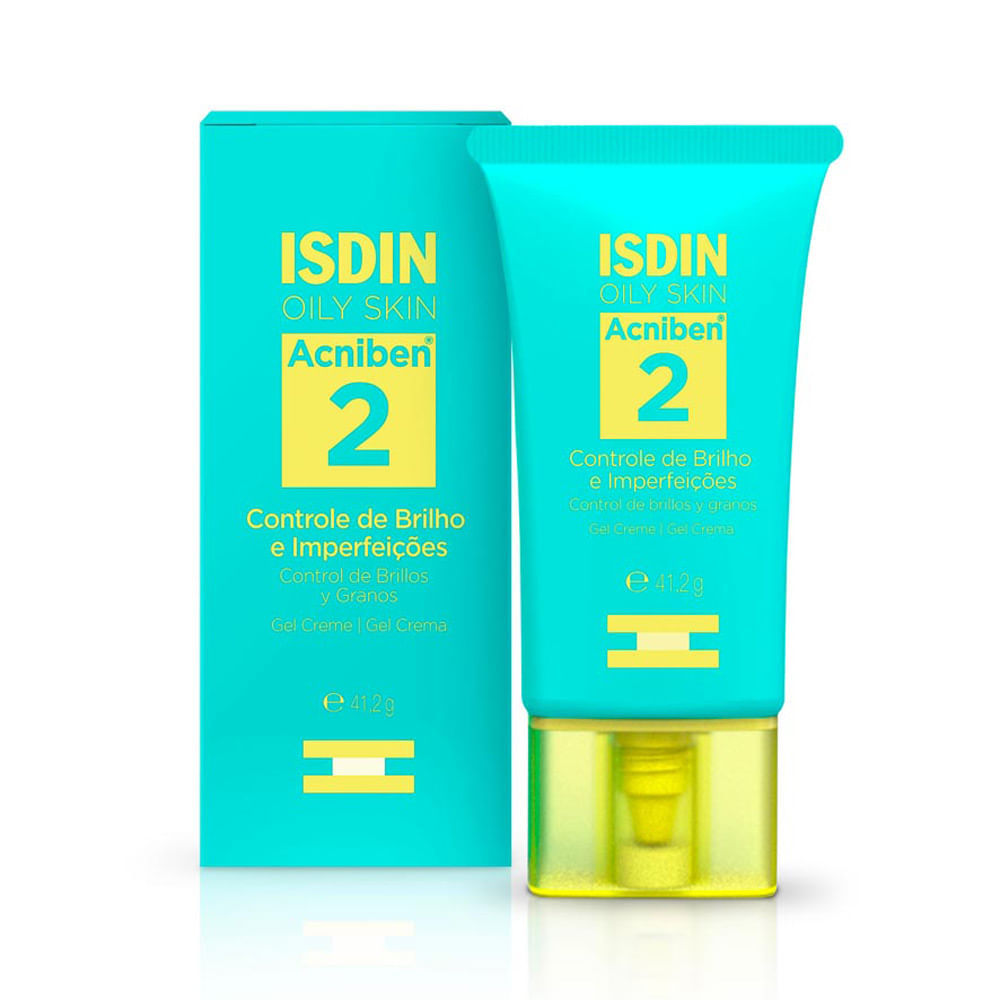 Acniben 2 Isdin Oily Skin Gel Creme Controle de Brilho e Imperfeições 41,2g em Oferta na Shopee