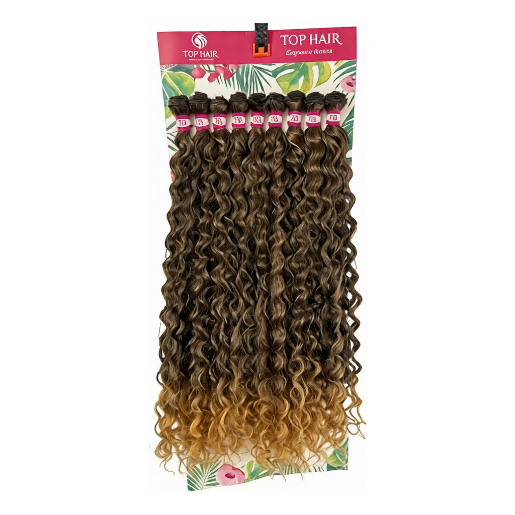 Peruca Feminina Top de Linha em Fibra Biônica, 70cm 320g, com Renda e Ondas Orgânicas VIVIANA T1B-27