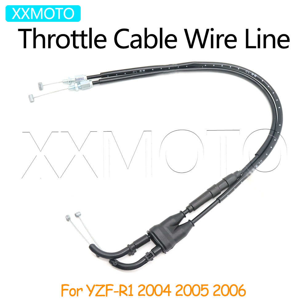 Linha De Fio Do Cabo Acelerador YZF R1 Para Yamaha YZFR1 2004 2005 2006-R1 De Aço Acessório Da Motocicleta