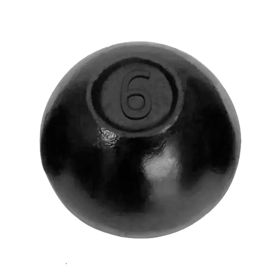 Bola de Arremesso Ferro Fundido Treinamento Funcional 6Kg