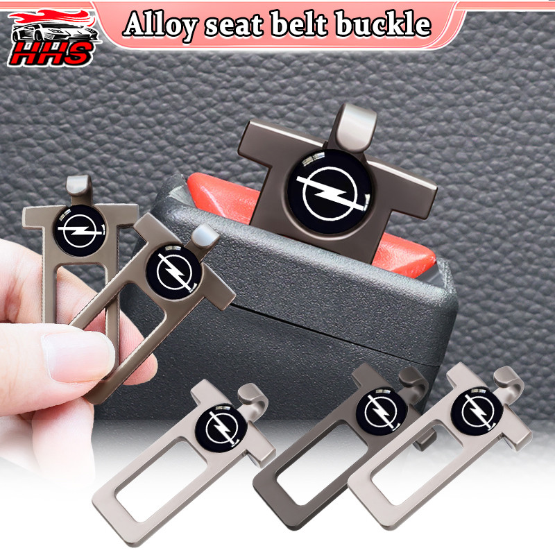 1/2pcs Opel Fivela De Cinto De Segurança De Carro Material De Liga De Zinco Alarme Silenciador Inserção Gancho Design Pa