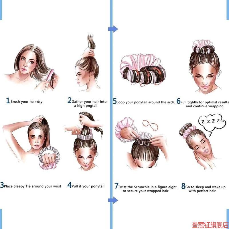 Não-marcação bola cabeça máquina de cortar cabelo porco Scrunchy Curling ferramenta útil laço de cabelo anel dormir onda