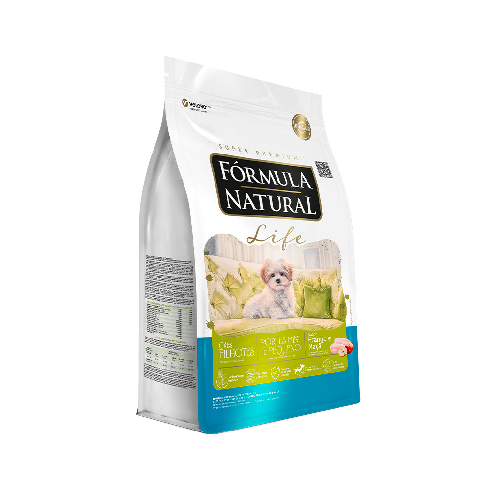 FORMULA NATURAL LIFE CAES FILHOTE PORTE MINI PEQUENO 10,1KG