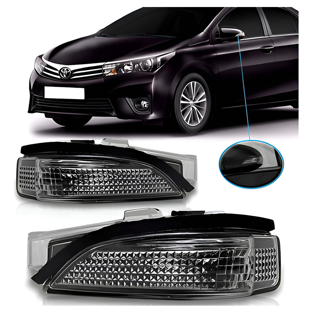 Par Pisca Retrovisor Corolla 2014 2015 2016 2017 2018. Promoção