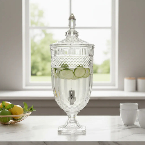 Suqueira De Vidro Imperial 5l Com Torneira Premium Transparente