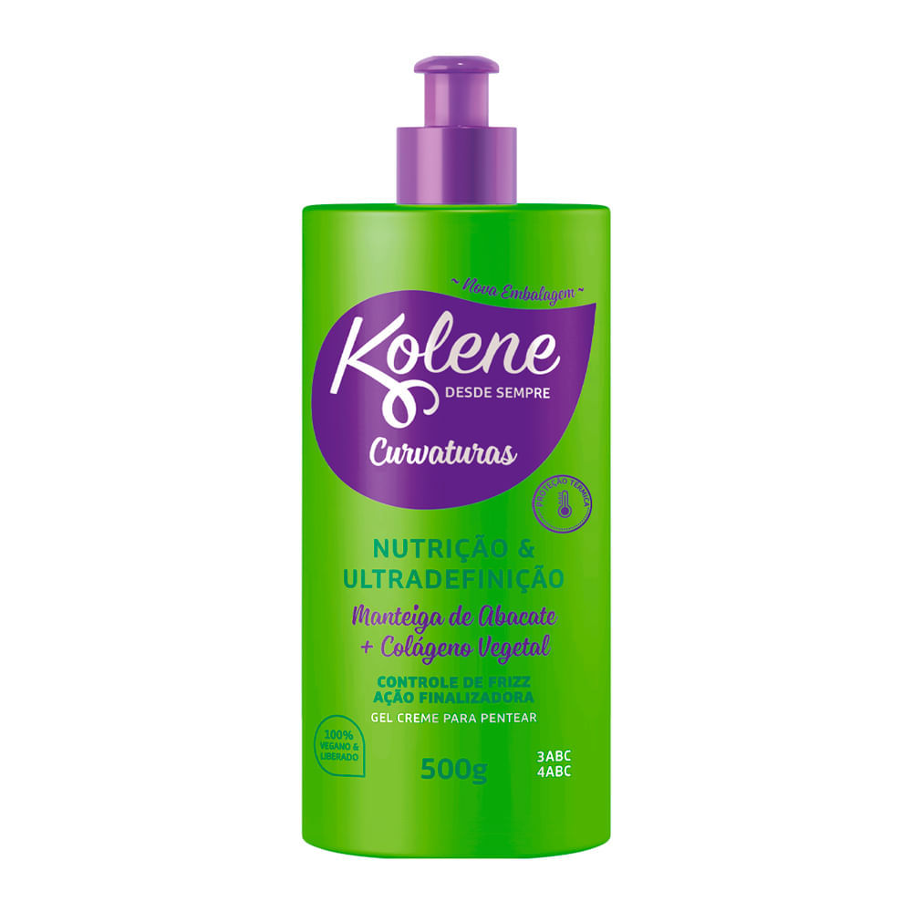 Gel Creme para Pentear Kolene Curvaturas 500g em Oferta na Shopee