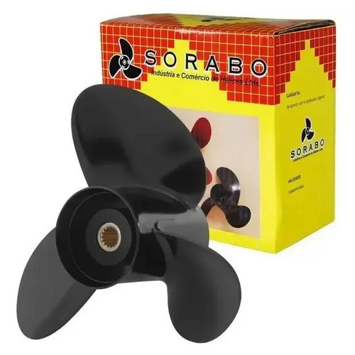 Hélice Motor De Popa Mercury 50hp Passo 15 Sorabo Preto