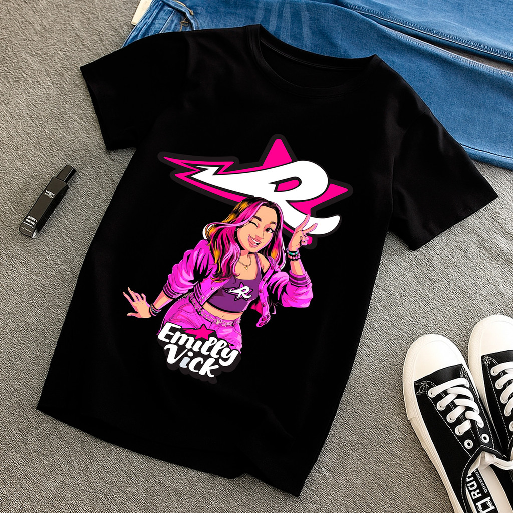 Camiseta Infantil Emilly Vick Ketlen Robson Leozin Void T-Shirt Personagens Youtubers Tendencia Trends 2026 em Oferta na Shopee