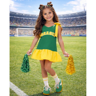 Vestido Brasil Menina Infantil – Conforto, Estilo e Espírito Brasileiro em Oferta na Shopee