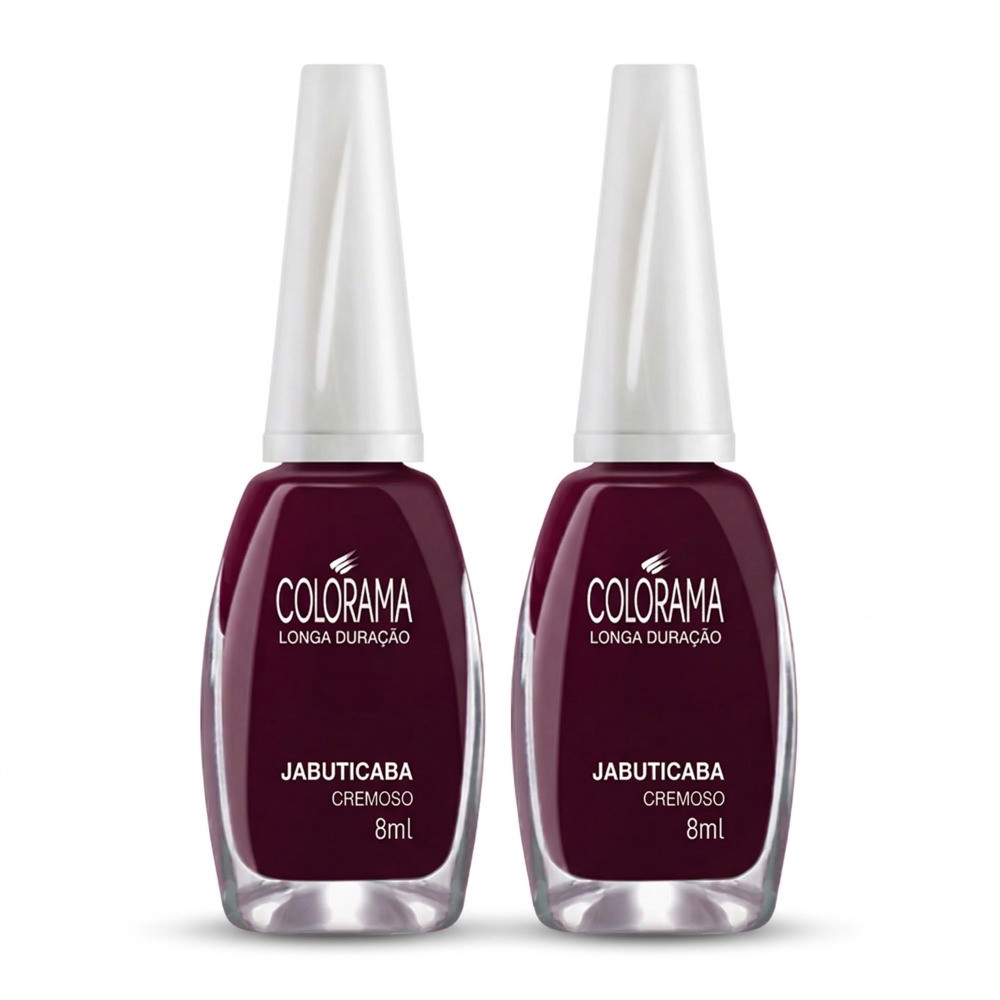 Kit 2 Esmaltes Colorama Cremoso Jabuticaba