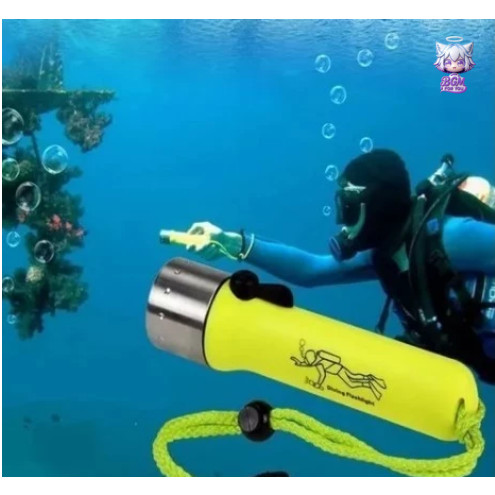 Lanterna de Mergulho Profissional 5000 Lumens - À Prova D'água, LED Cree para Pesca e Camping