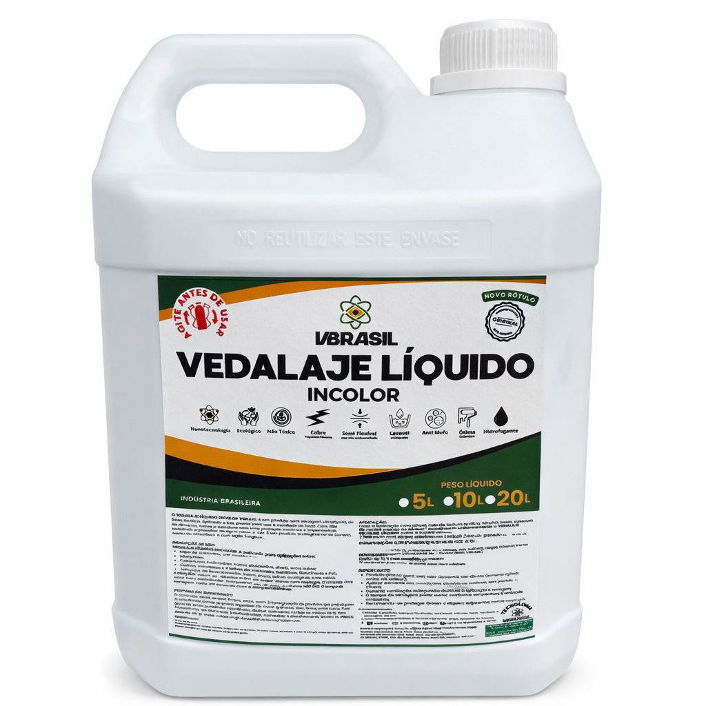 Veda Laje Líquido 5 Litros Selante Impermeabilizante Vbrasil