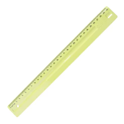 Régua plástica 30cm Linho Serena Amarelo pastel 3112.AP Dello