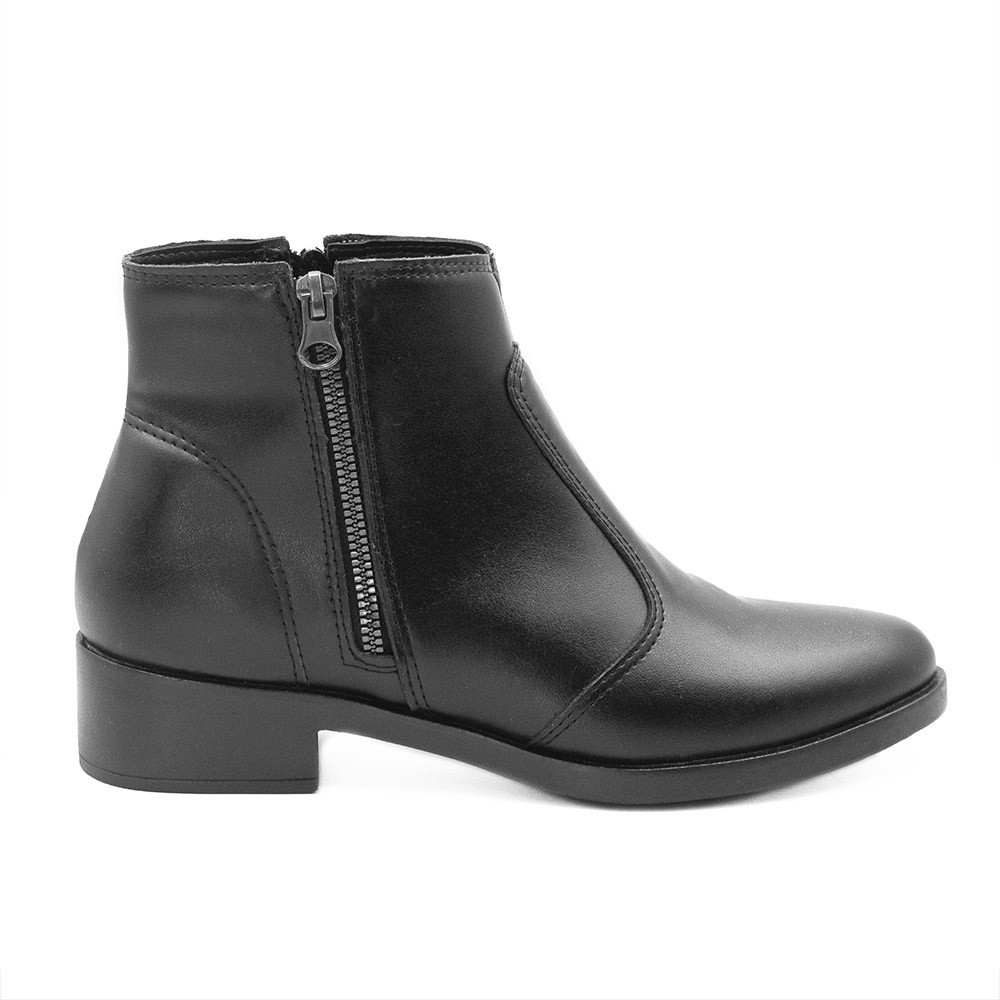 Bota Zatta Coturno Ziper Gal Preta
