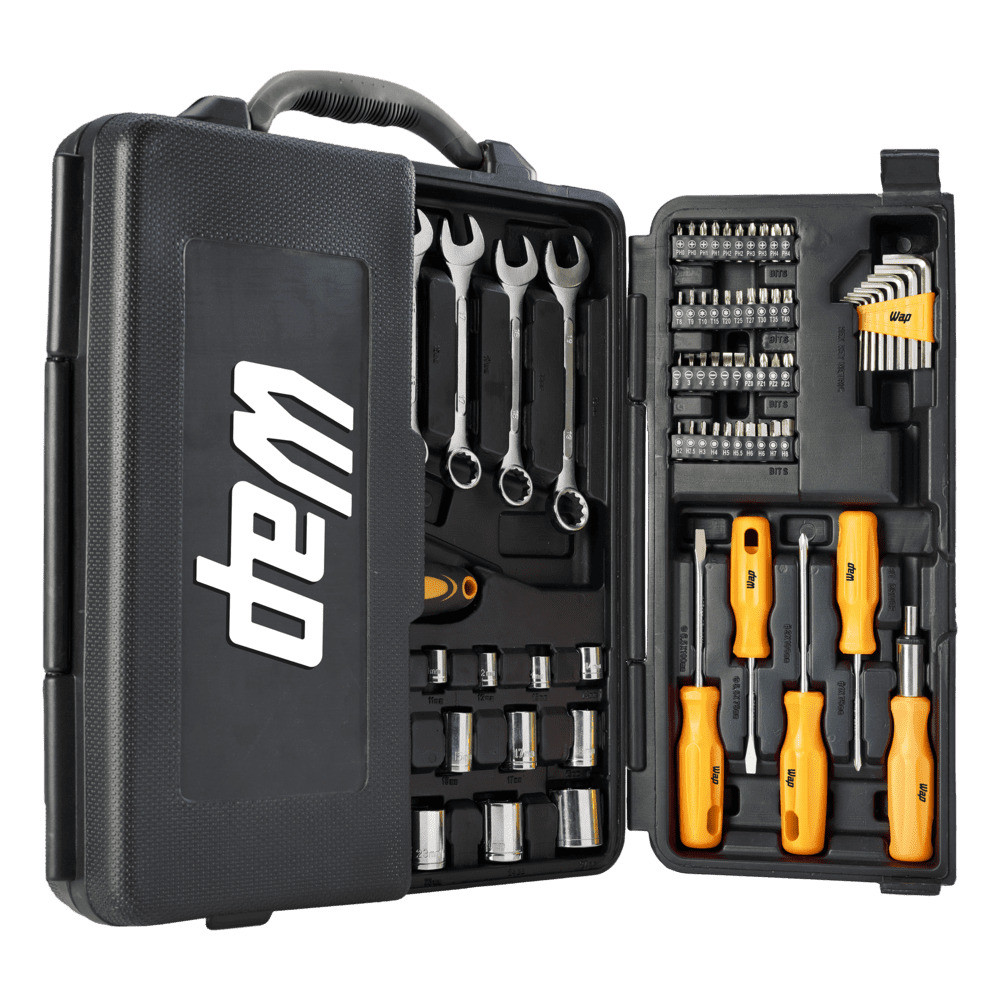 Kit de Ferramentas WAP 110 Peças WF M110 Completo Profissional