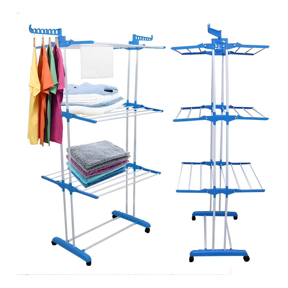 Varal Dobrável Alumínio Reforçado Grande Capacidade