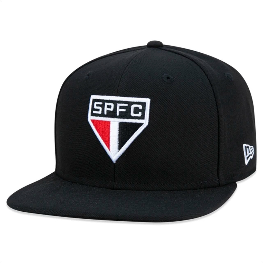 Boné New Era São Paulo 9Fifty Aba Reta Preto - Único