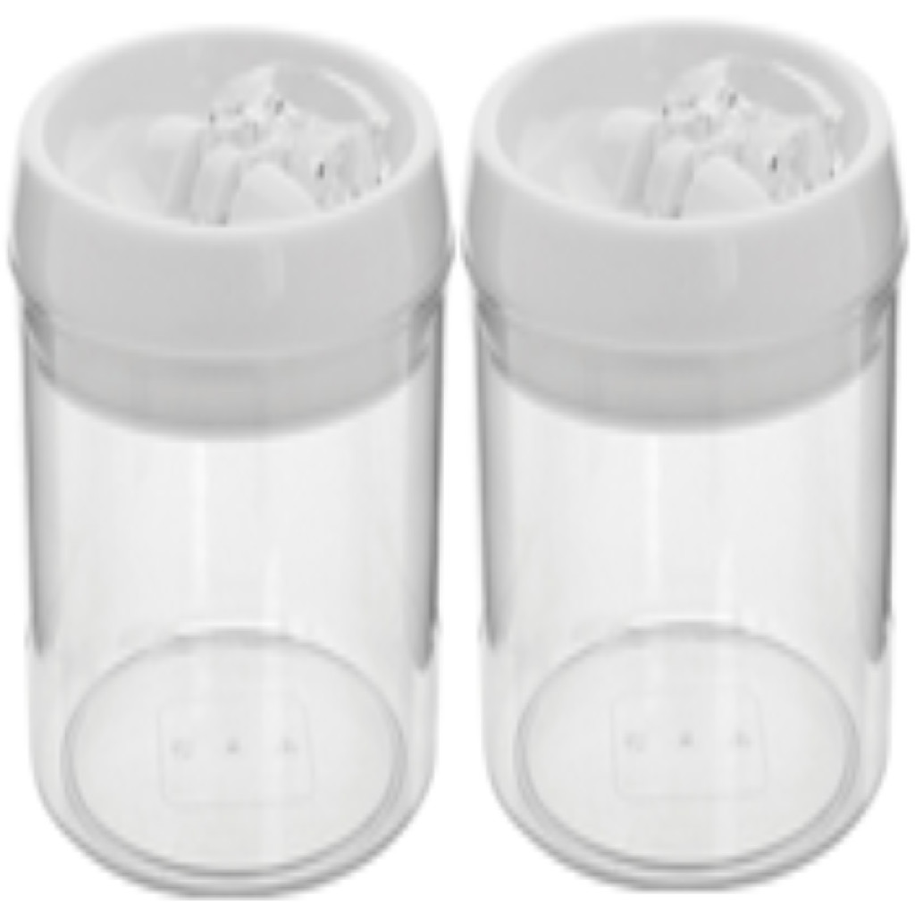 Kit 2 Pote Porta Mantimentos Pratik Hermético Plástico 900ml 13x13 Transparente
