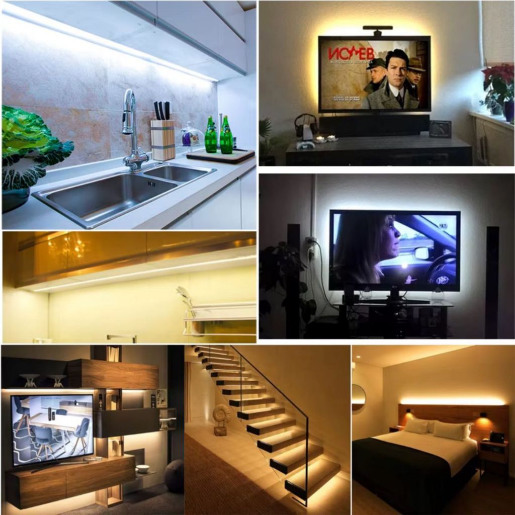 Fita De Led De Pilha Autocolante 2m 120 LEDs Cordão Decoração Fio Casa Tv Móvel — imagem 2 de 2