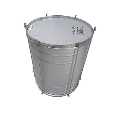 Surdo 45x14" Alumisteel 6 Afinações Aro Bola Crom Pele Leitosa Batuka by Luen 60030BCR