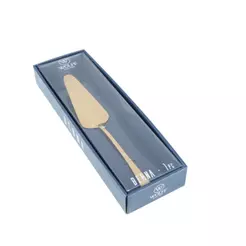 Espátula para Bolo Aço Inox Berna Dourado Wolff para Servir Fatias Tortas Sobremesas Mesa Posta Café da Tarde Elegante