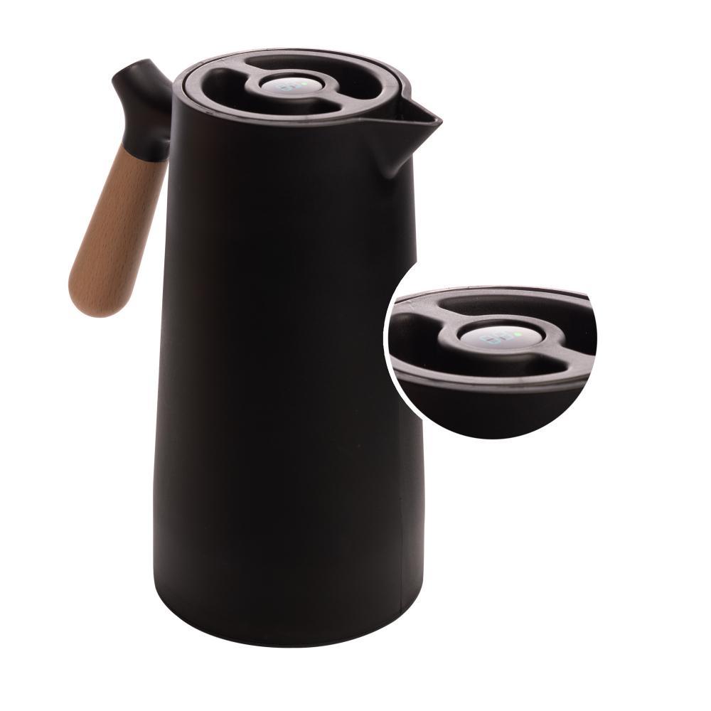 Garrafa Térmica Wolff Nórdica de Plástico com Cabo Preta 1L em Oferta na Shopee