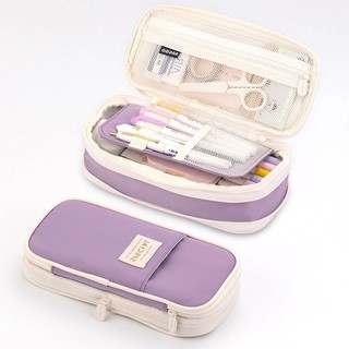 Kawaii Estojo Organizador Lápis Bolsa Coreana Para Meninas Caixa Caneta Grande Capacidade…