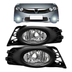 Par Farol Milha Auxiliar Honda Civic 2009 2010 2011 Com Moldura