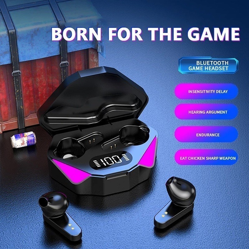 Fone De Ouvido X15 TWS Bluetooth 5.0 Sem Fio Com Microfone Gamer Sem Ruído - Loja AT em Oferta na Shopee