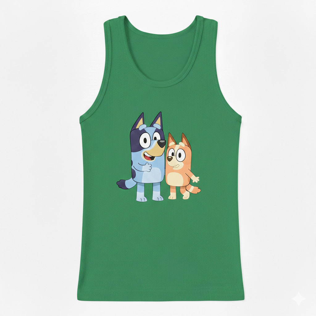 Regata Estampada Desenho Animado Para Crianças Camisa Cavada 100% Algodão