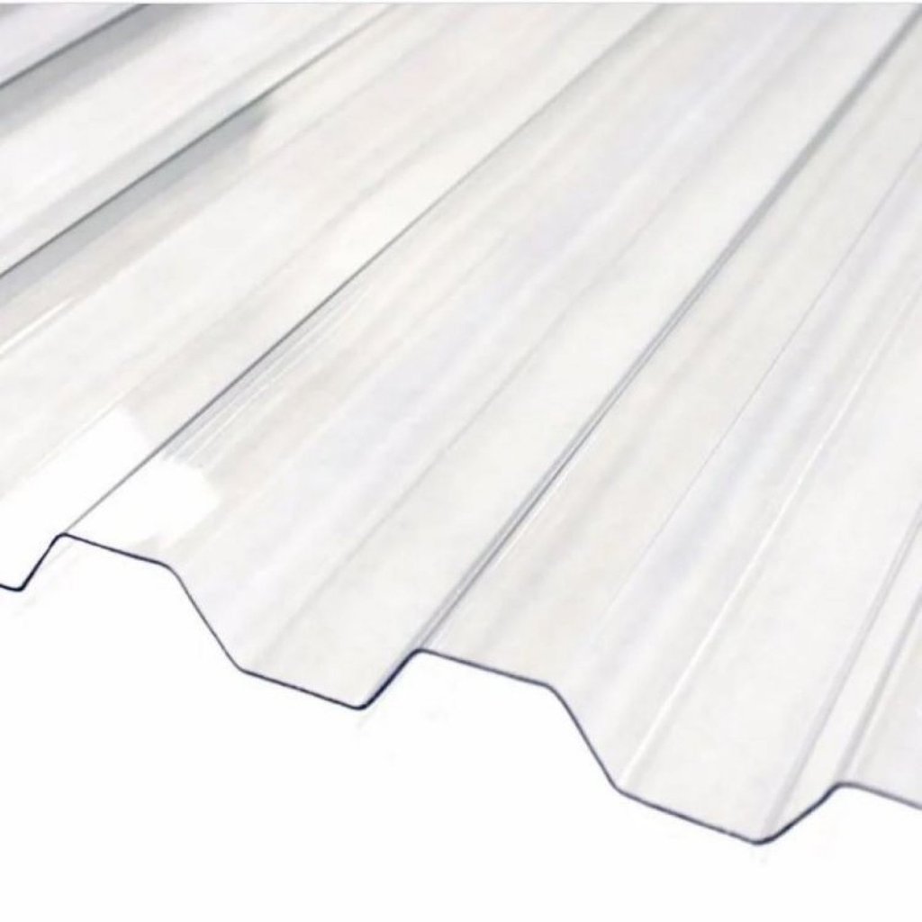 Kit com 5 Telhas Policarbonato 244cm X 99cm Grega 5