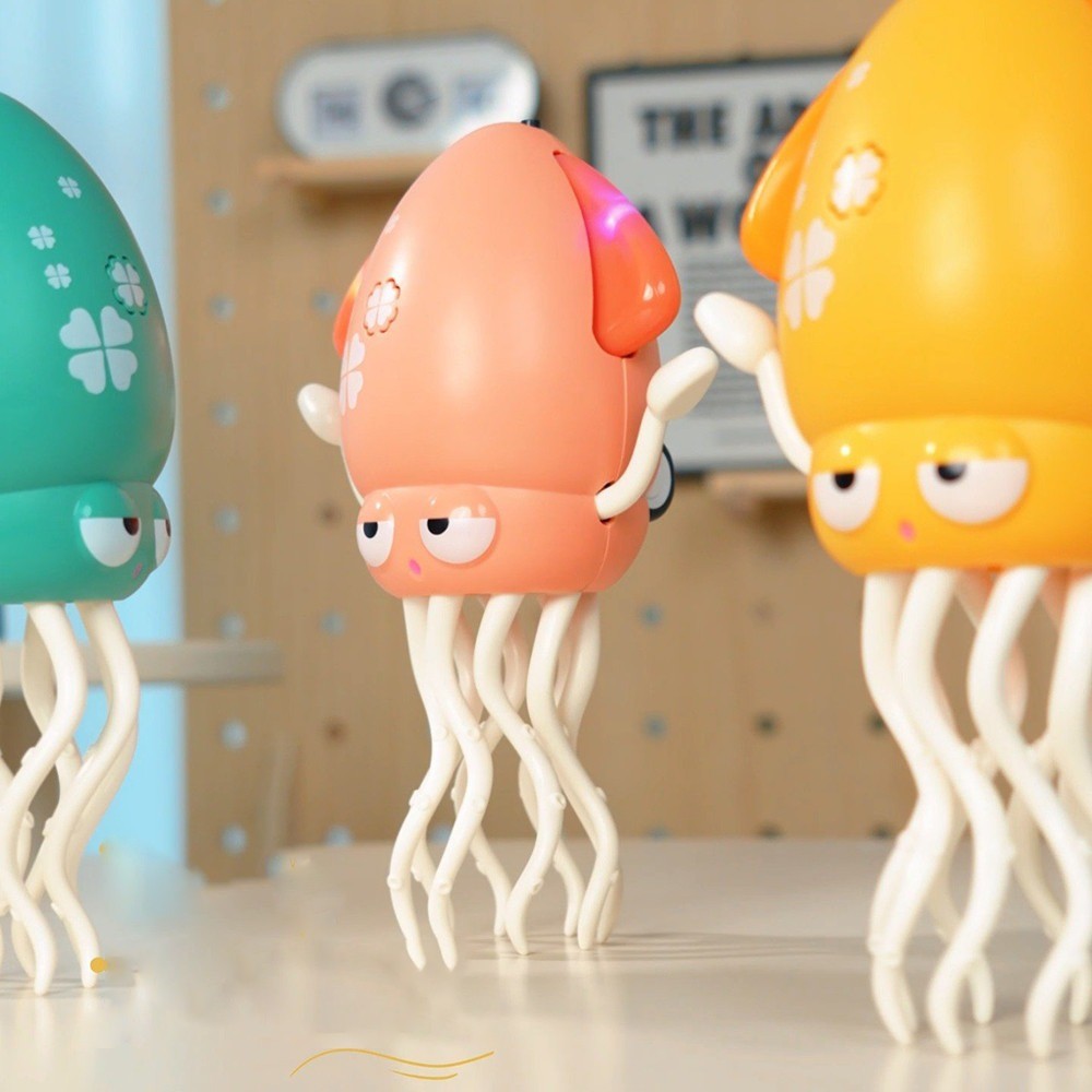 Brinquedo Polvo Dançante Interativo com Luz, Som e Sensor de Movimento (A PILHA)