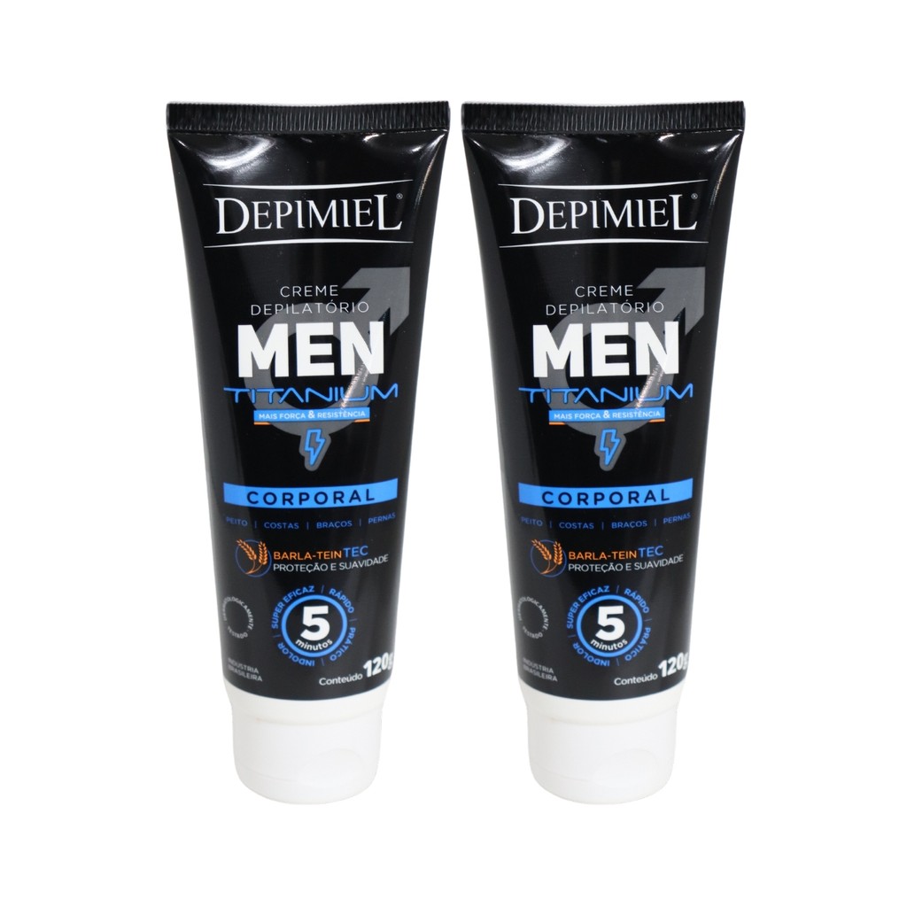 Kit 2 Creme Depilatório Men Corporal Masculino Depimiel em Oferta na Shopee