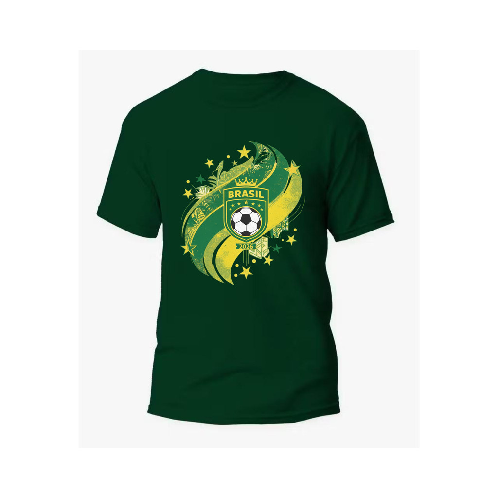01 Camiseta Brasil 2026 Copa do Mundo Futebol Seleção