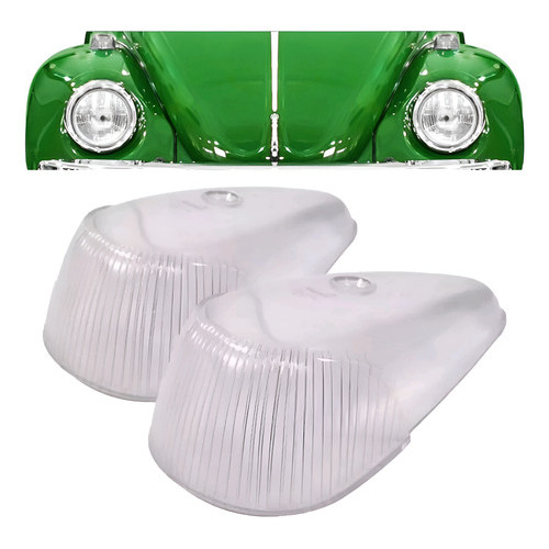 Par Lente Pisca Seta Fusca Cristal Dianteiro Apos 70 Cristal