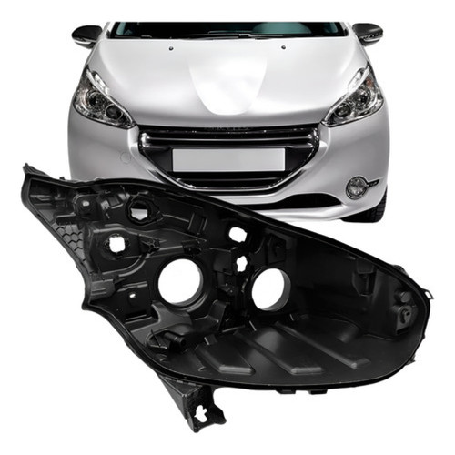 Carcaca Farol Para Peugeot 208 2012 2013 2014 2015 2016 OTIMA QUALIDADE NOVO