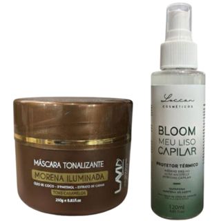 Mascara Morena Iluminada Lavid+Meu Liso Capilar Loccan 120ml em Oferta na Shopee