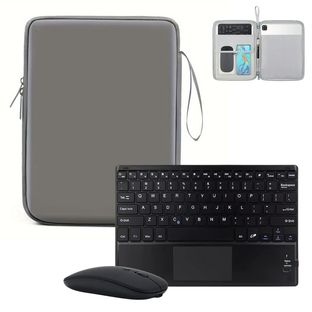 Capa Pasta Tpu + Teclado e Mouse Bluetooth Para Samsung S9 FE 10.9 X510